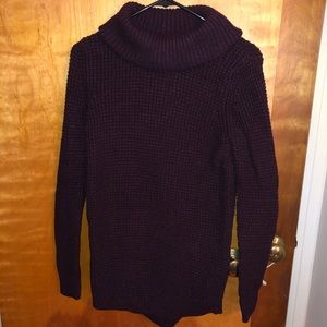 L.L. Bean Waffle Stitch Cowlneck Sweater